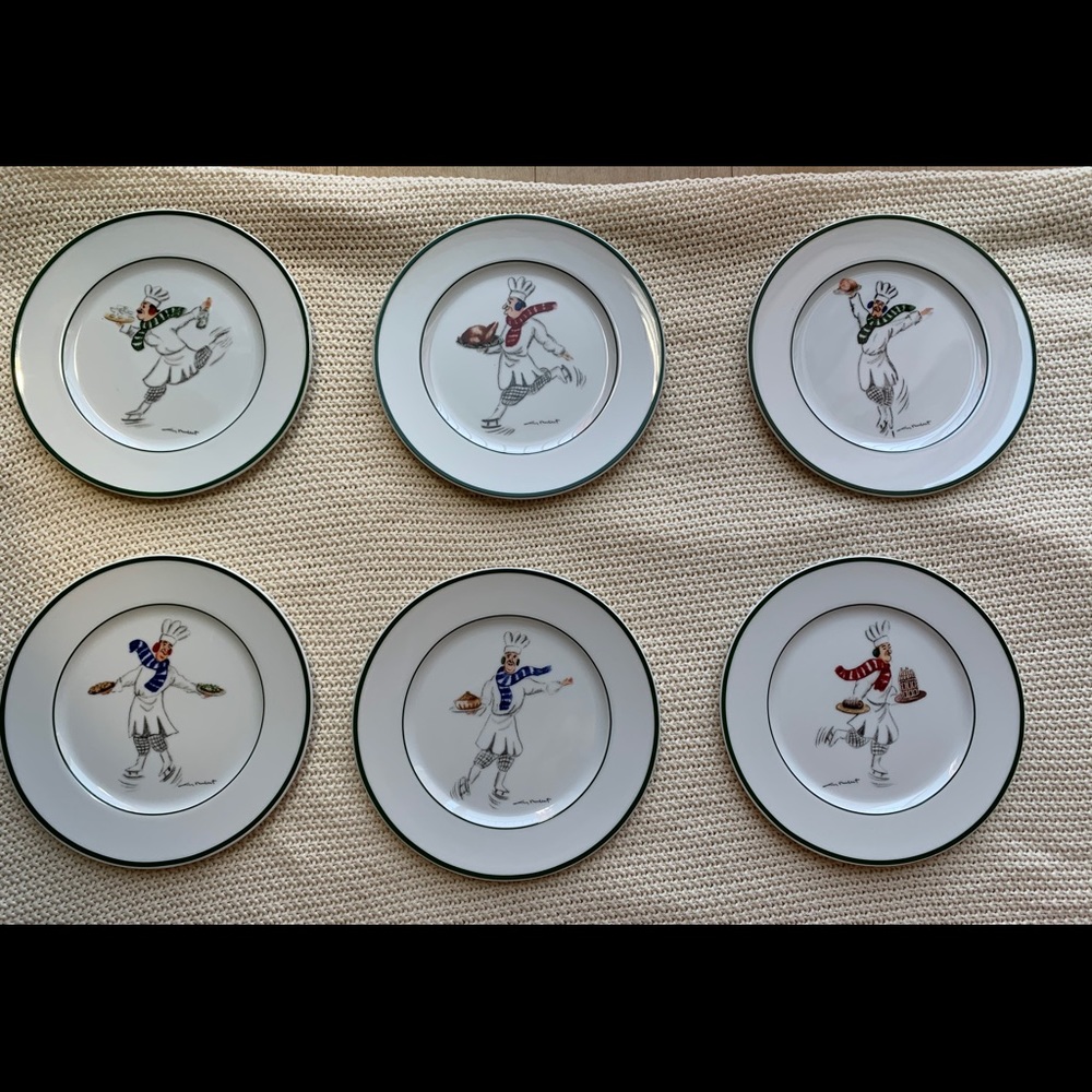 Williams-Sonoma Skating Chef Dinner Plates